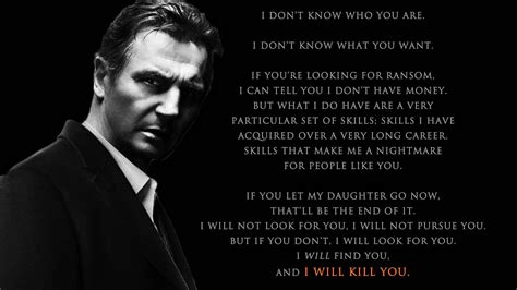 liam neeson dialogue i will find you